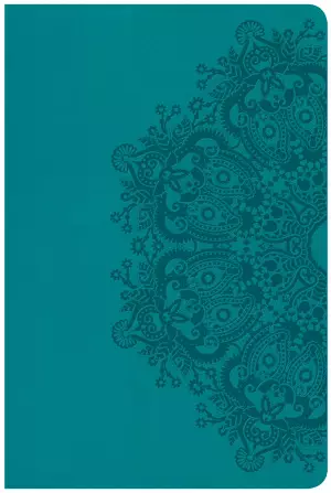 CSB Large Print Personal Size Reference Bible, Teal Leathert