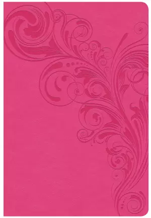 CSB Giant Print Reference Bible, Pink Leathertouch