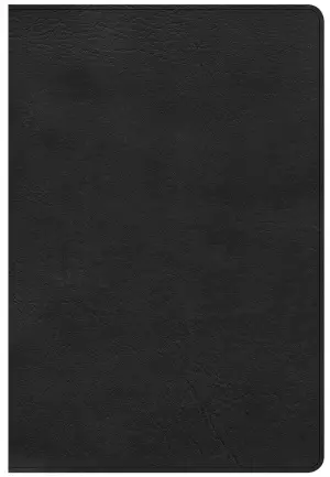 CSB Giant Print Bible, Black, Imitation Leather, Reference, Thumb Indexed, Ribbon Marker, Presentation Page, Topical Subheadings, Red Letter, Concordance, Maps