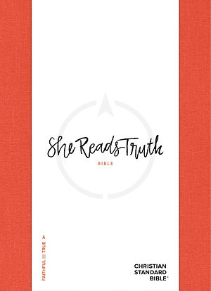 CSB She Reads Truth Bible, Poppy Linen Cloth Over Board