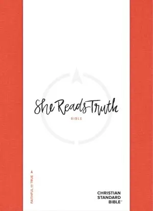CSB She Reads Truth Bible, Poppy Linen Cloth Over Board