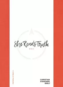 CSB She Reads Truth Bible, Poppy Linen Cloth Over Board, Indexed