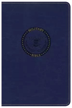 CSB Military Bible, Royal Blue Leathertouch