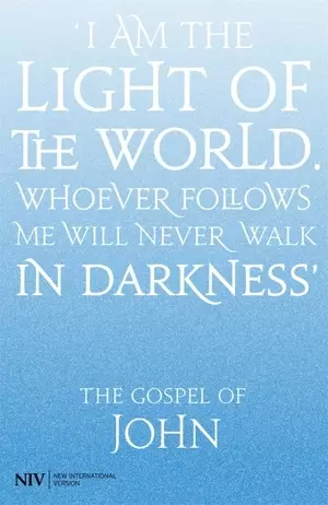 NIV Gospel Of John, White, Paperback, Outreach Edition Bible, Pocket-sized