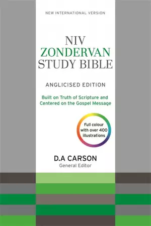 NIV Zondervan Study Bible, Grey, Imitation Leather, Photos, Maps, Diagrams, Articles, Presentation Page, Ribbon Markers,