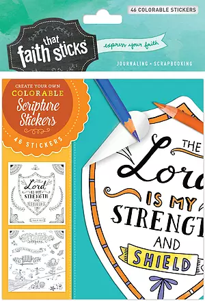 Psalm 28:7 Colorable Stickers