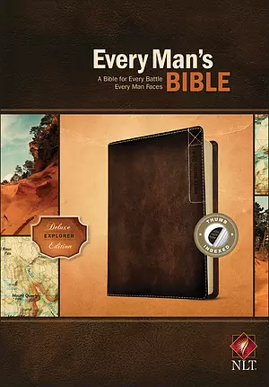 NLT Every Man's Bible, Brown, Imitation Leather, Study Notes, Articles, Book Introductions, Biblical People Profiles, Advice from Christian Leaders