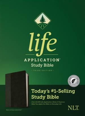 NLT Life Application Study Bible, Third Edition (LeatherLike, Black/Onyx, Indexed)