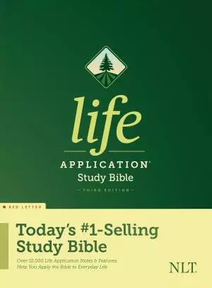 NLT Life Application Study Bible, Green, Hardback, Third Edition, Book Introductions, Colour Maps, Charts, Concordance, Presentation Page