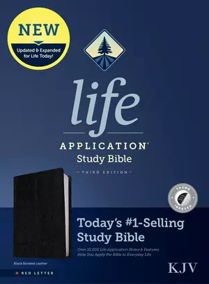 KJV Life Application Study Bible, Third Edition (Bonded Leather, Black, Indexed, Red Letter)