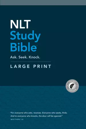 NLT Study Bible Large Print (Hardcover, Indexed, Red Letter)