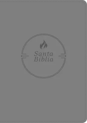 Santa Biblia RVR60, Edición zíper con referencias, letra grande (SentiPiel, Gris, Letra Roja)