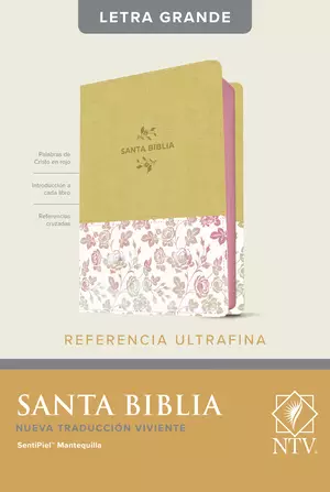 Santa Biblia NTV, Edición de referencia ultrafina, letra grande (SentiPiel, Mantequilla, Letra Roja)
