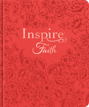Inspire FAITH Bible NLT, Filament Enabled (Hardcover LeatherLike, Coral Blooms)