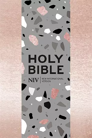 NIV Pocket Bible, Rose Gold, Imitation Leather, Zip, Shortcuts to Key Passages, Ribbon Marker
