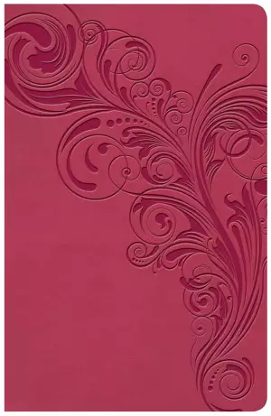 KJV Large Print Personal Size Reference Bible, Pink Leathertouch Indexed