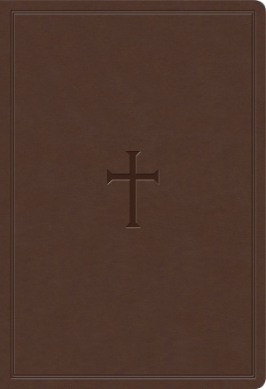 KJV Super Giant Print Reference Bible, Brown LeatherTouch, Indexed