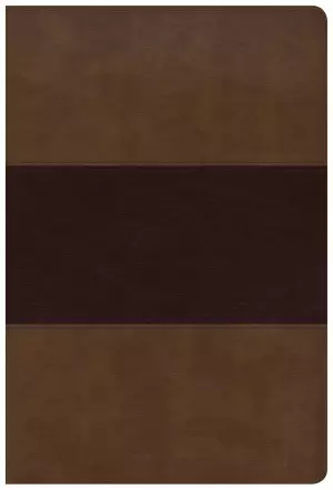 KJV Giant Print Reference Bible, Saddle Brown LeatherTouch, Indexed