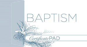 Baptism Certificate Pad (25 Count)