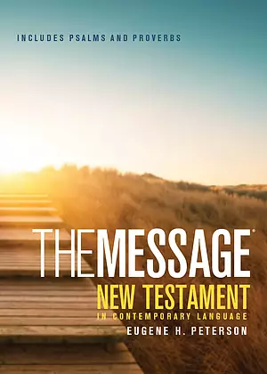 The Message Bible New Testament, Blue, Paperback, Paraphrase, Proverbs, Psalms, Contemporary Language