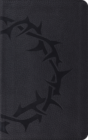 ESV Thinline Bible: Charcoal, Crown Design, TruTone