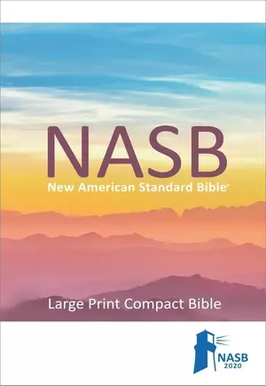 NASB 2020 Large Print Compact Bible, Blue, Leathertex