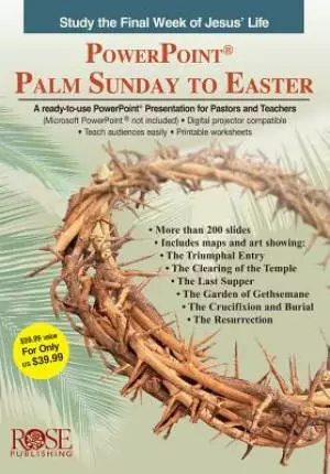Palm Sunday to Easter CDRom