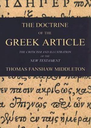 The Doctrine of the Greek Article