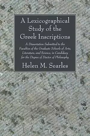 A Lexicographical Study of the Greek Inscription
