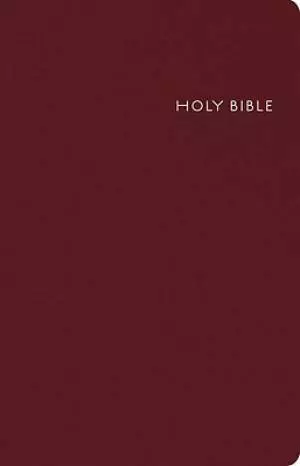 CEB Common English Thinline Bible Burgundy Bonded Leather