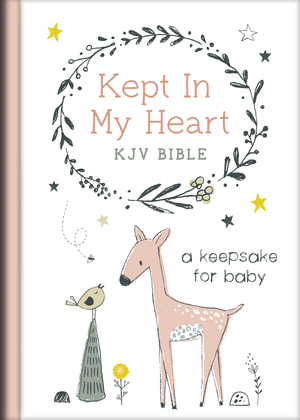 KJV Kept in My Heart KJV Bible, Coral, Woodland