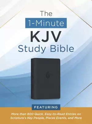 1-Minute KJV Study Bible (Pewter Blue)