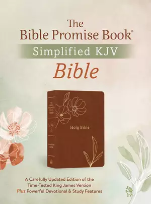 Holy Bible: The Barbour Simplified KJV Bible Promise Book Edition [Chestnut Floral]