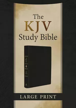 KJV Study Bible, Large Print [Black Genuine Leather]