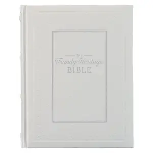NLT Family Heritage Bible, Large Print Family Devotional Bible for Study, New Living Translation Holy Bible Faux Leather Hardcover, Additional Interac