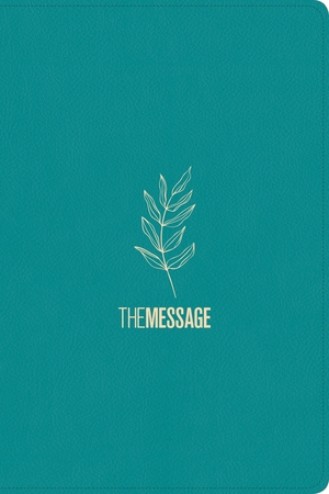 The Message Deluxe Gift Bible (Leather-Look, Hosanna Teal)