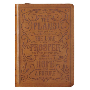 Journal Classic Zip Tan I Know the Plans Jer. 29:11