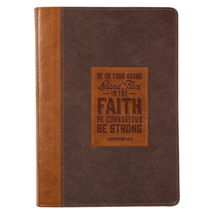 Journal Classic Brown Two-tone Stand Firm 1 Cor. 16:13