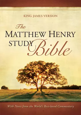 The Matthew Henry Study Bible (Red Letter, Bonded Leather, Black)