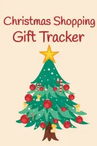 Christmas Shopping Gift Tracker: Christmas Tree Design