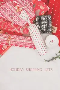 Holiday Shopping Lists: Budget List for Christmas