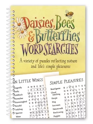 Daisies, Bees & Butterflies Word Searches