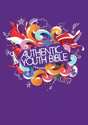 ERV Authentic Youth Bible, Purple, Hardback, Anglicised, Easy to Read Version, Bible Study Material, Presentation Page, Insights, Topic Notes, Colouring pages
