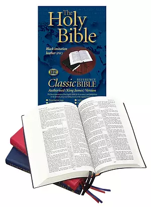 KJV Classic Reference Bible: Black, Vinyl Paperback
