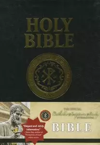 RSV Catholic Bible Large Print Black Bonded Leather