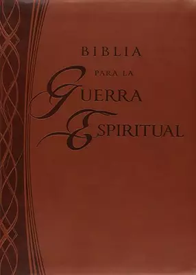 Biblia Para la Guerra Espiritual, Marron con Caja e Indice