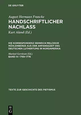 Handschriftlicher Nachlass, Band IV, 1769 -1776
