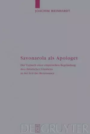 Savonarola Als Apologet