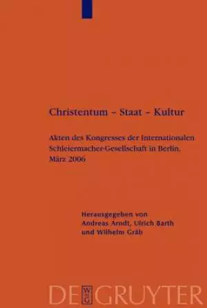 Christentum - Staat - Kultur = Christianity - State - Culture
