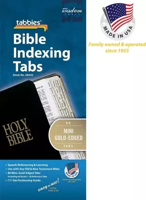 Bible Tab-Mini: Mini Gold-Edged Bible Tabs